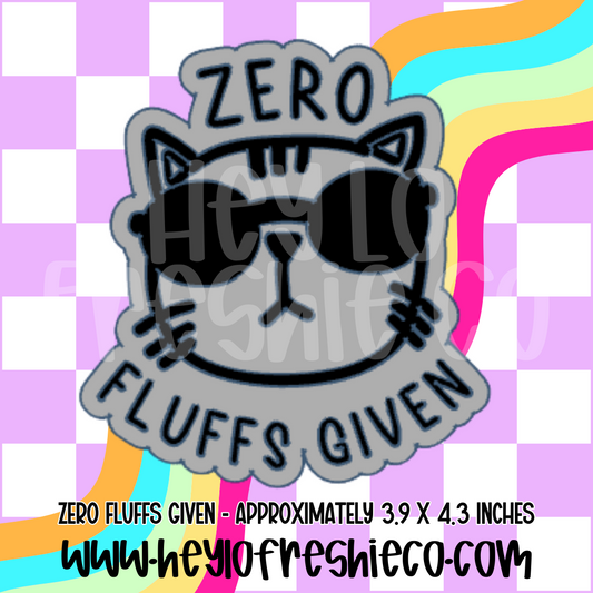 Zero Fluffs Given Silicone Mold
