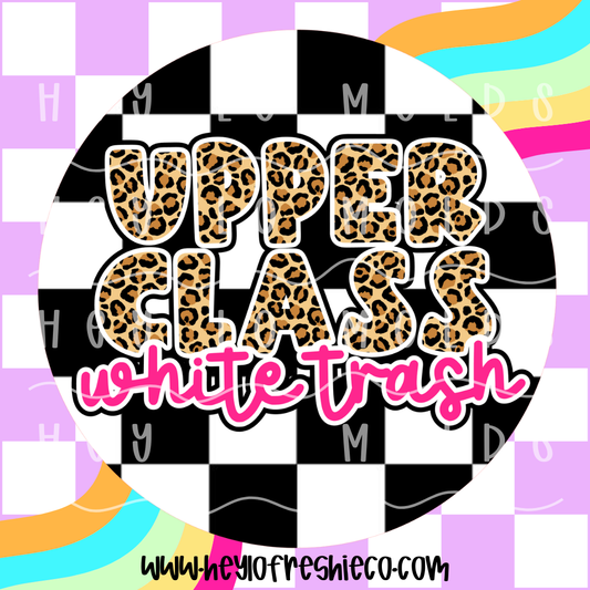 Round Cardstock 197 | Upper Class White Trash