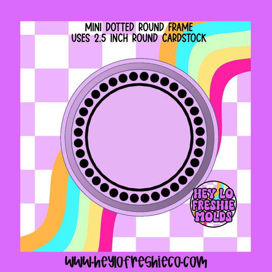 MINI Dotted Round Frame Silicone Mold