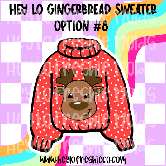 Pick Your Own Cardstock | Hey Lo Gingerbread Sweater Option #8