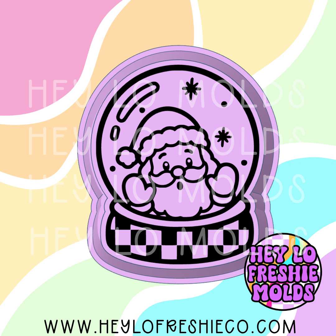 Santa Snowglobe Silicone Mold