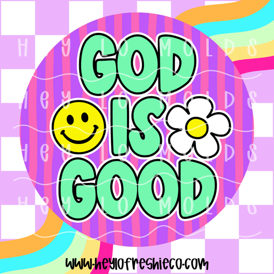 Round Cardstock | Striped God Is Good