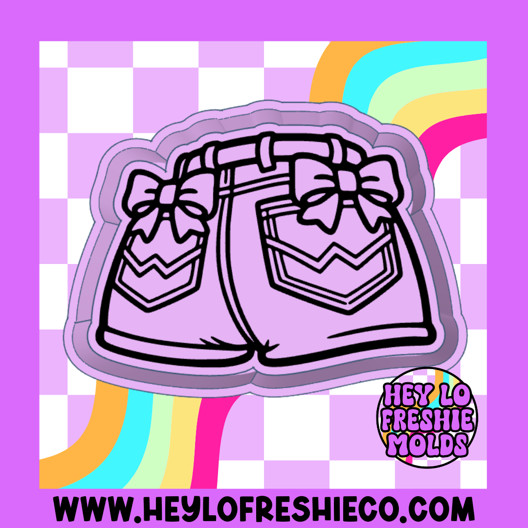 Bow Jean Shorts Silicone Mold