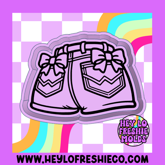 Bow Jean Shorts Silicone Mold