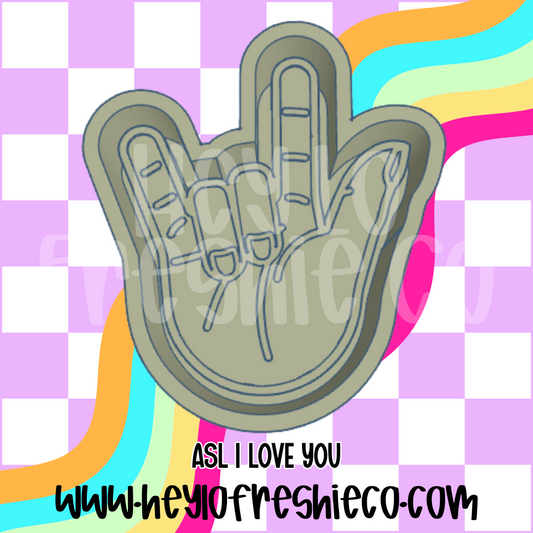 ASL I Love You Silicone Mold