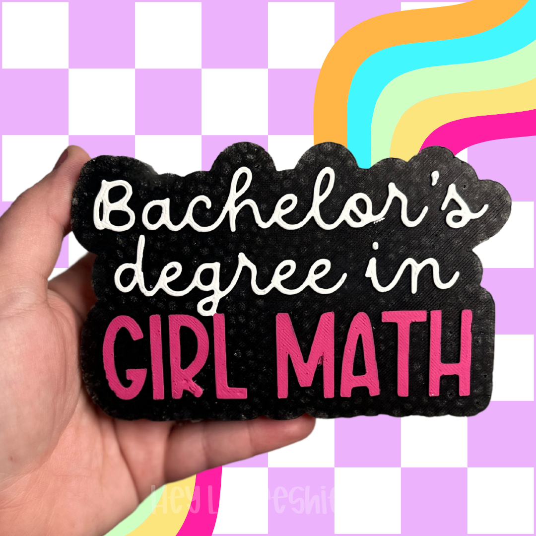 Bachelors Degree In Girl Math Silicone Mold