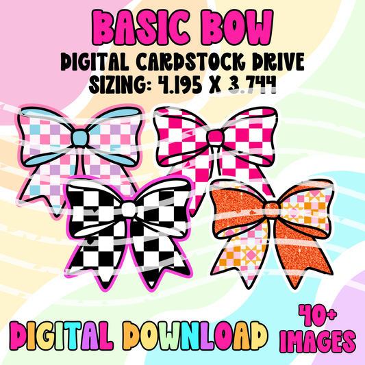 Digital Cardstock Drive: Basic Bow