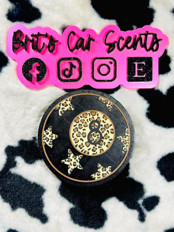 8 Ball With Stars Exclusive Freshie Mold