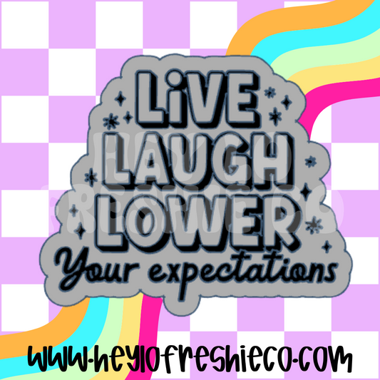 Live Laugh Lower Your Expectations Silicone Mold