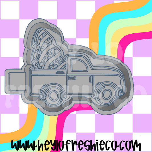 Christmas Tree Cake Truck Silicone Mold