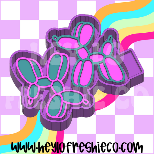 Balloon Dog Silicone Mold Vents