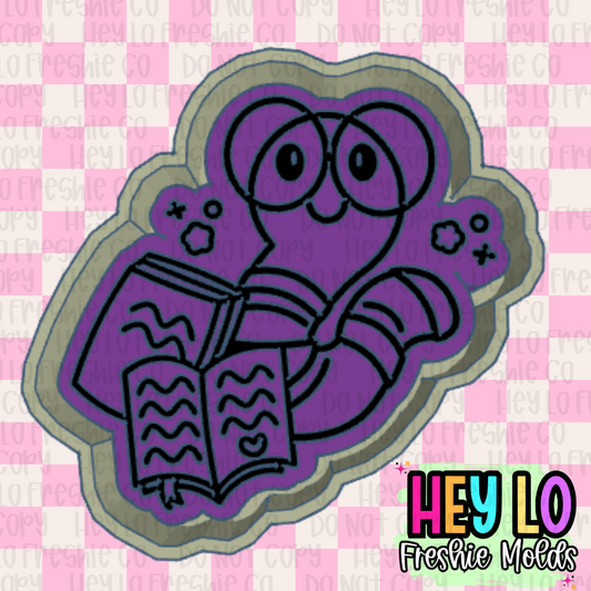 Book Worm Freshie Mold