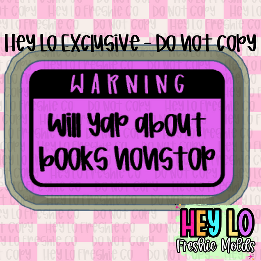 Will Yap Nonstop About Books Silicone Mold