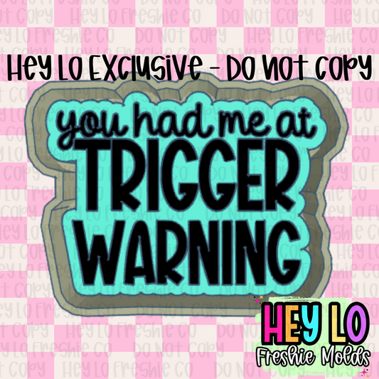 You Had Me At Trigger Warning Silicone Mold