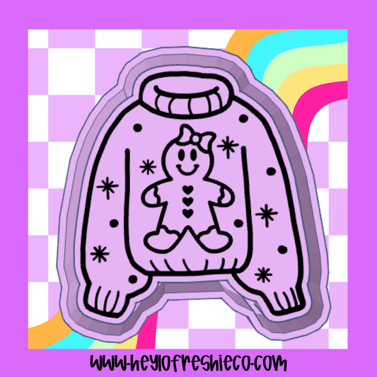 Gingerbread Sweater Silicone Mold