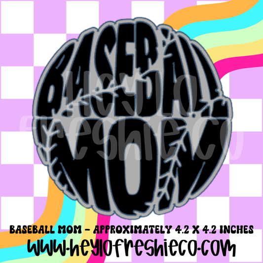 Baseball Mom Silicone Mold