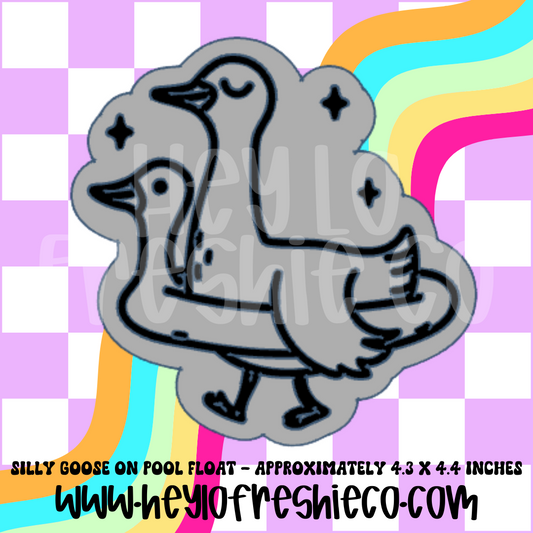 Silly Goose On Pool Floatie Silicone Mold