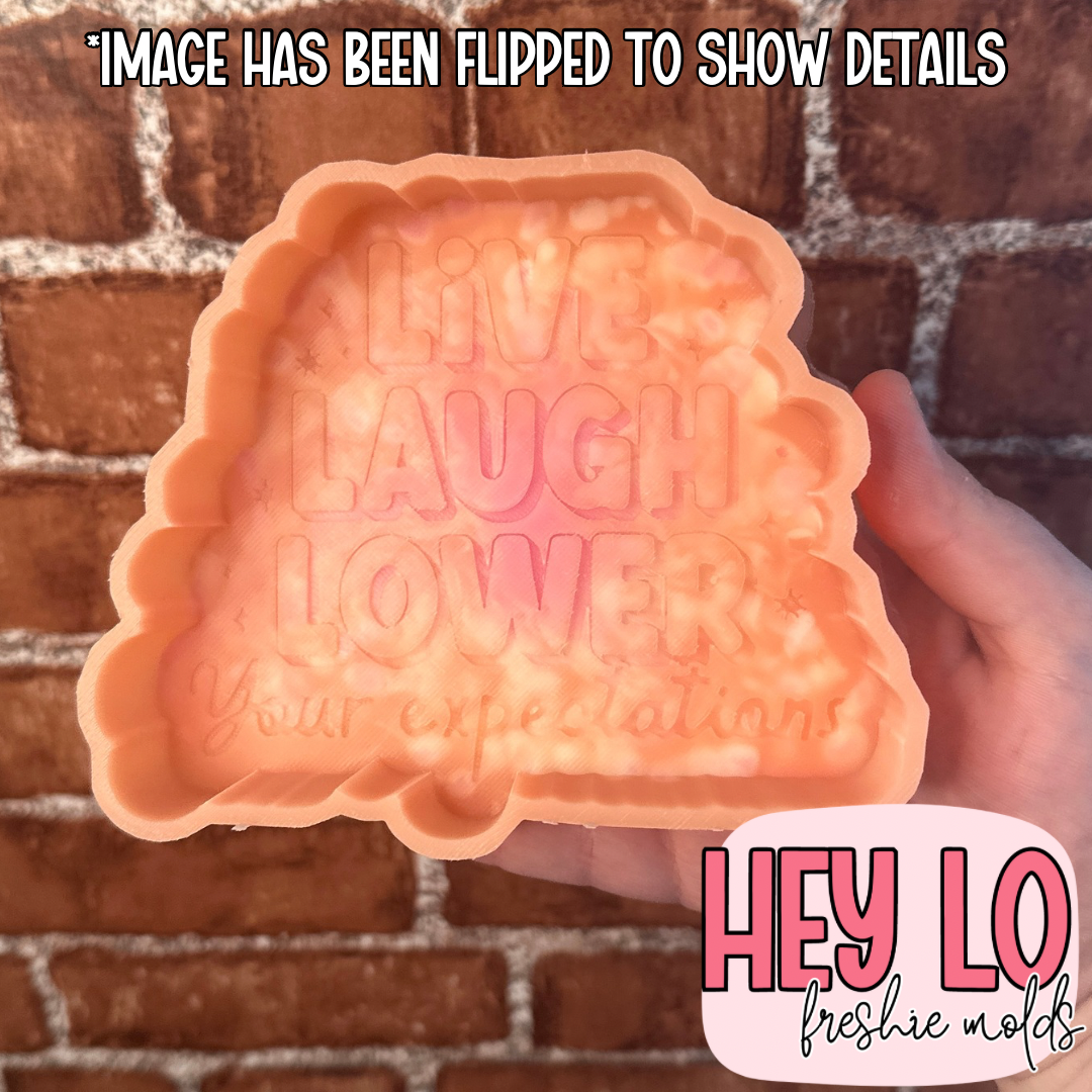 Live Laugh Lower Your Expectations Silicone Mold
