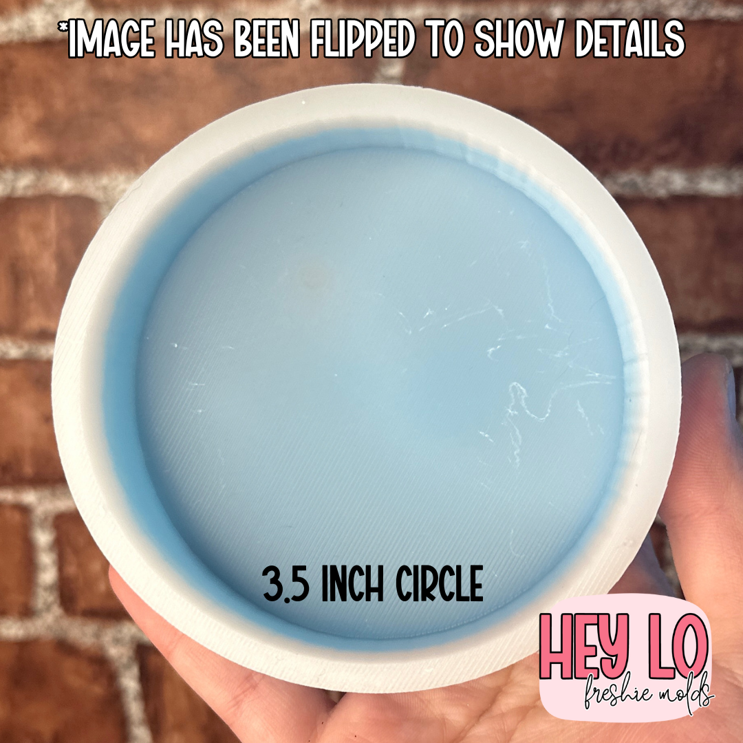 3.5 Inch Blank Circle Silicone Mold