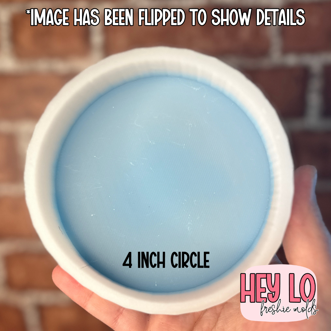 4 Inch Blank Circle Silicone Mold