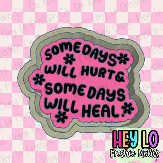 Some Days Will Hurt & Some Days Will Heal Freshie Mold