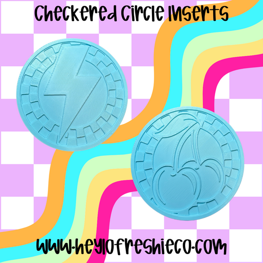 Checkered Circle Inserts