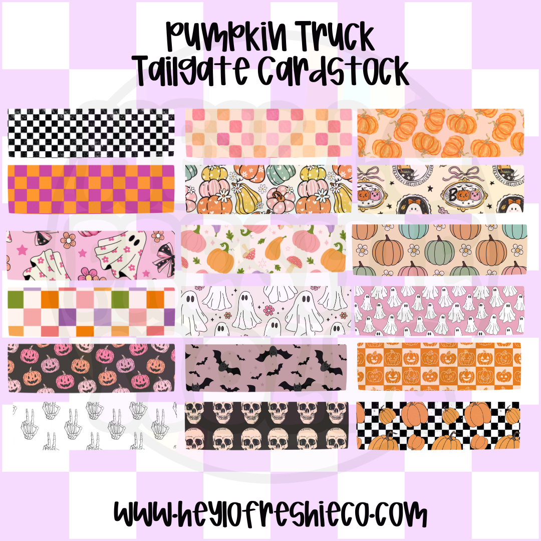 Pumpkin Truck Tailgate Cardstock Grab Bag [10 count]