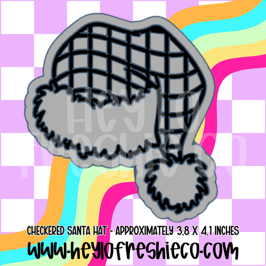 Checkered Santa Hat Silicone Mold