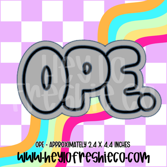 OPE Silicone Mold