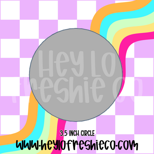 3.5 Inch Blank Circle Silicone Mold