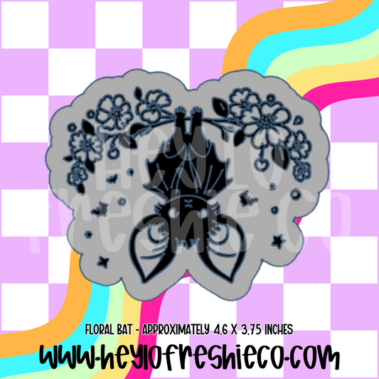 Floral Bat Silicone Mold