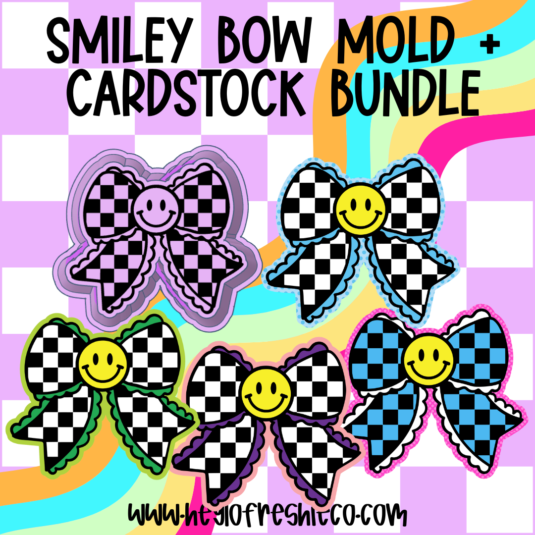 Mold & Cardstock Bundle: Smiley Bow