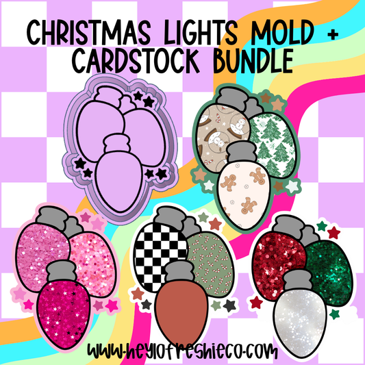 Mold & Cardstock Bundle: Christmas Lights