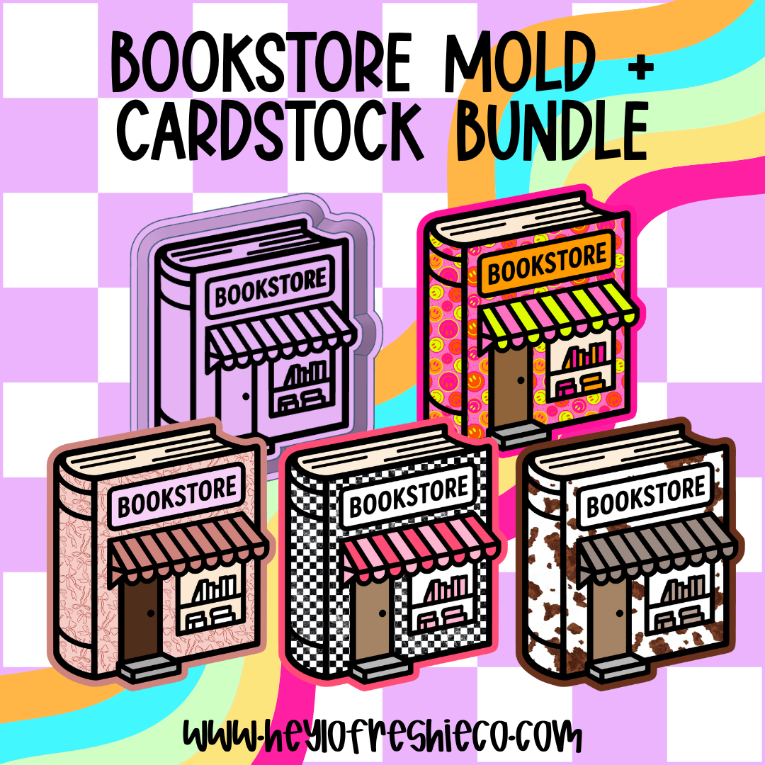 Mold & Cardstock Bundle: Bookstore