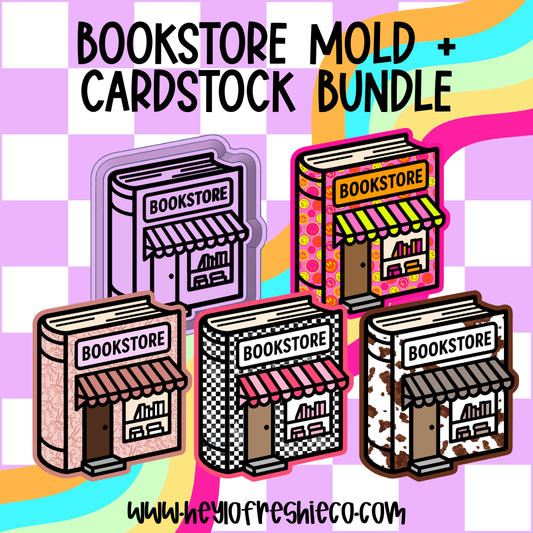Mold & Cardstock Bundle: Bookstore