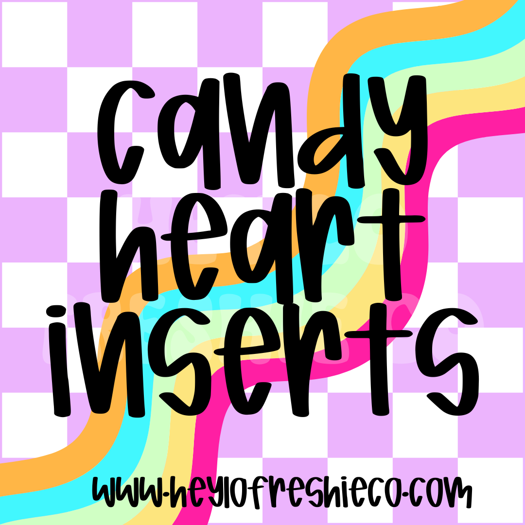 Candy Heart Silicone Mold Inserts