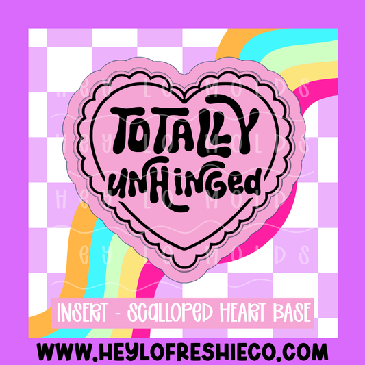 Scalloped Heart Insert - Totally Unhinged