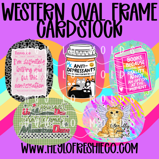 Cardstock Grab Bag | Western Oval Frame