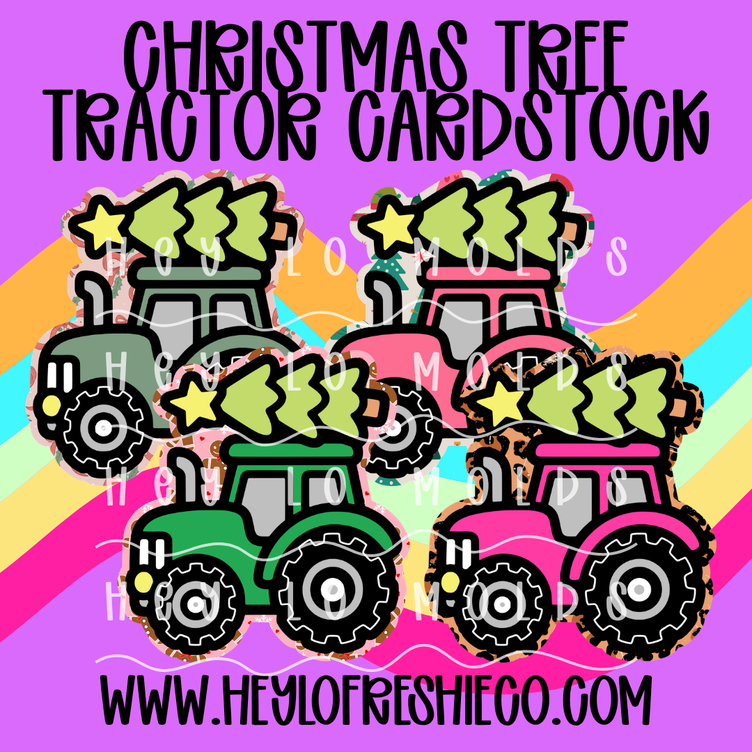 Cardstock Grab Bag | Christmas Tree Tractor