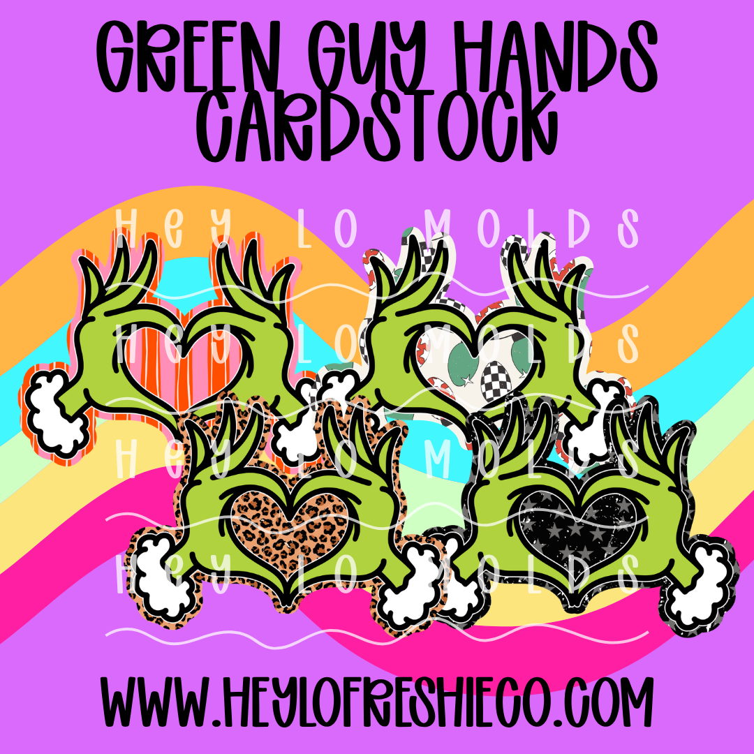 Cardstock Grab Bag | Green Guy Hands