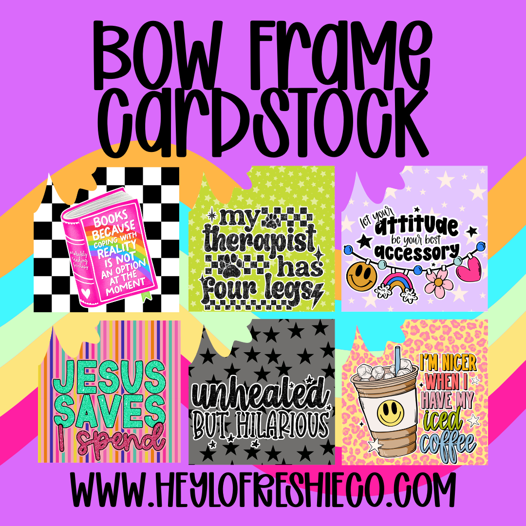 Cardstock Grab Bag | Bow Frame – Hey Lo Freshie Co