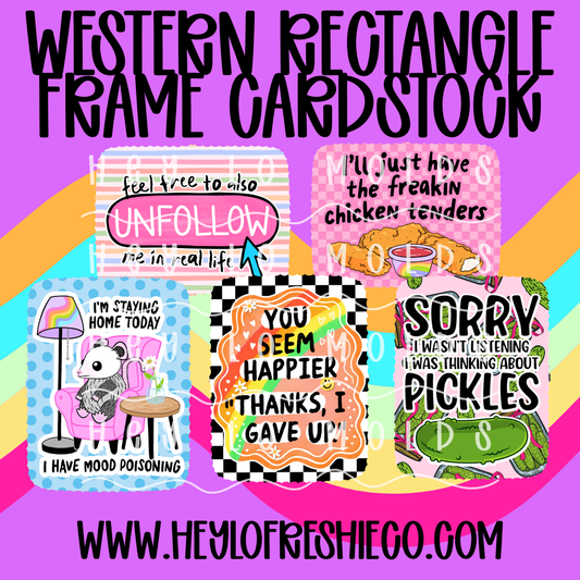 Cardstock Grab Bag | Western Rectangle Frame
