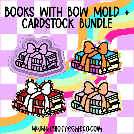 Mold & Cardstock Bundle: Books With Bow