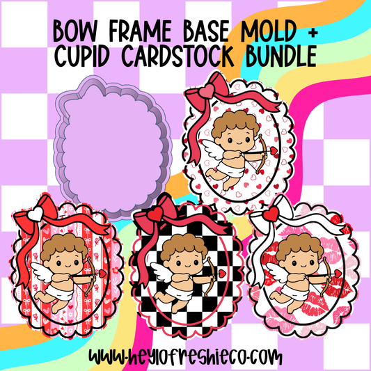 Mold & Cardstock Bundle: Cupid Frame