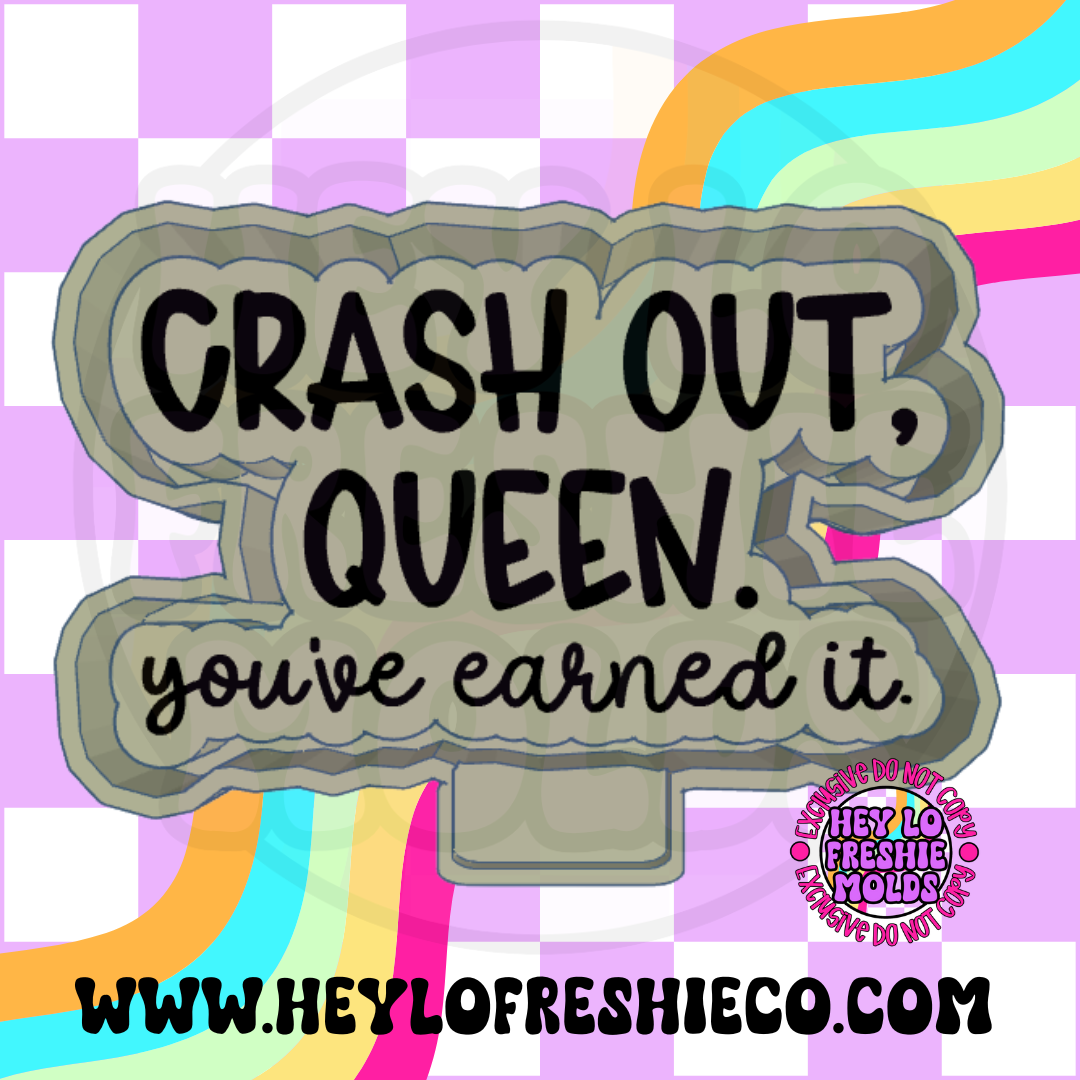 Crash Out, Queen Silicone Mold β Hey Lo Freshie Co