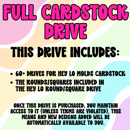 Digital Cardstock Drive: Full Hey Lo Cardstock Collection