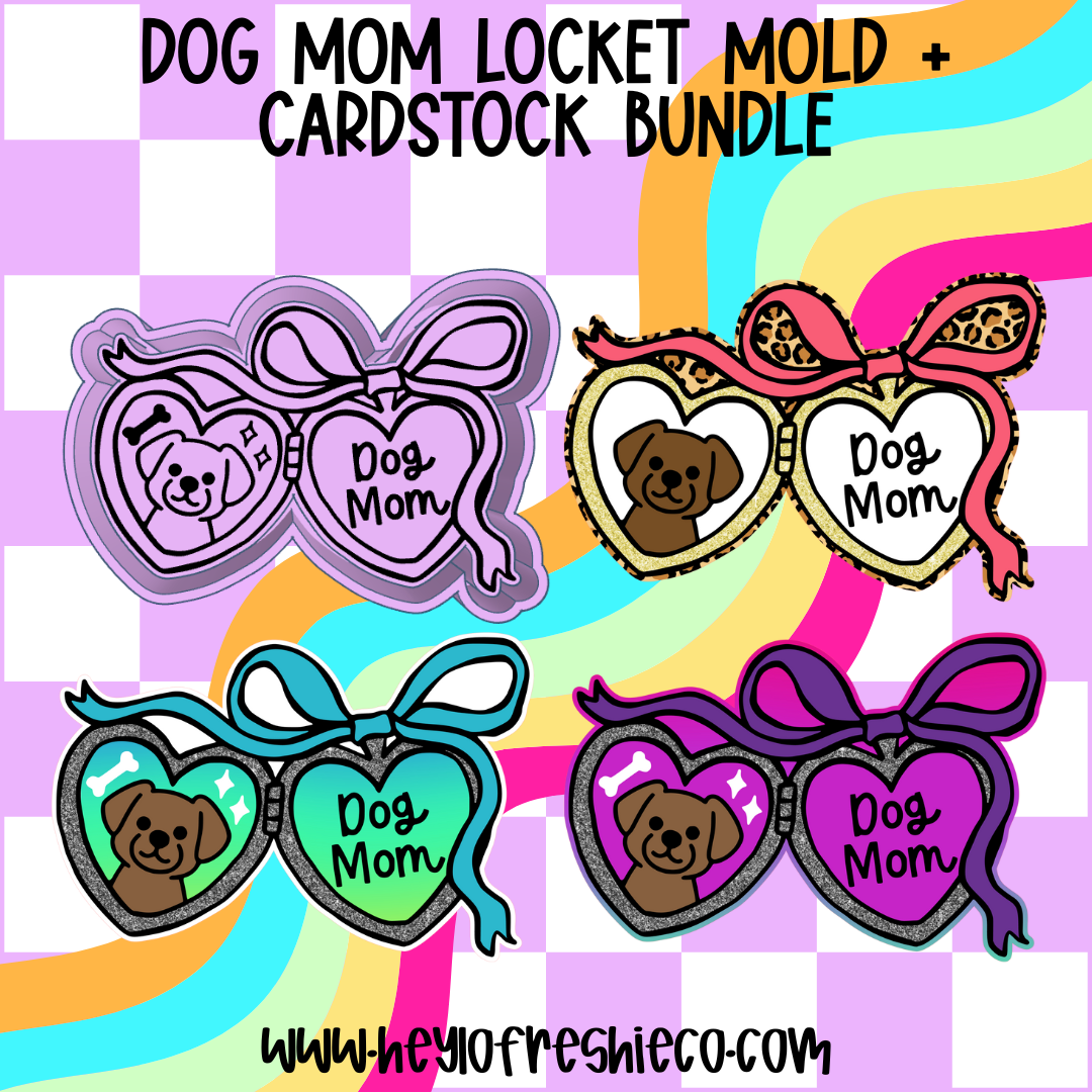Mold & Cardstock Bundle: Dog Mom