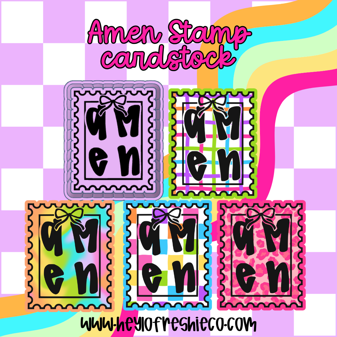 Amen Stamp Cardstock Grab Bag | 10 Count