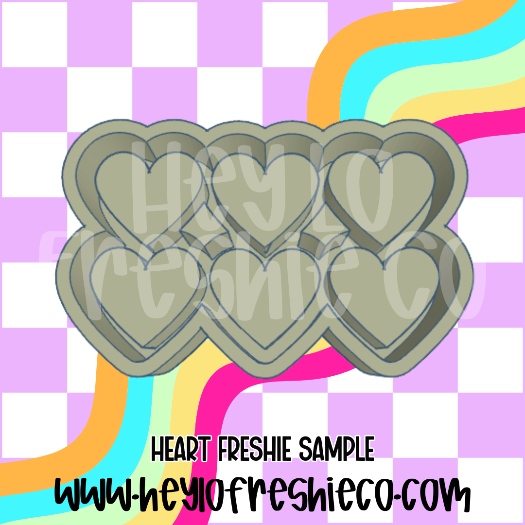 Heart Freshie Sample Silicone Mold