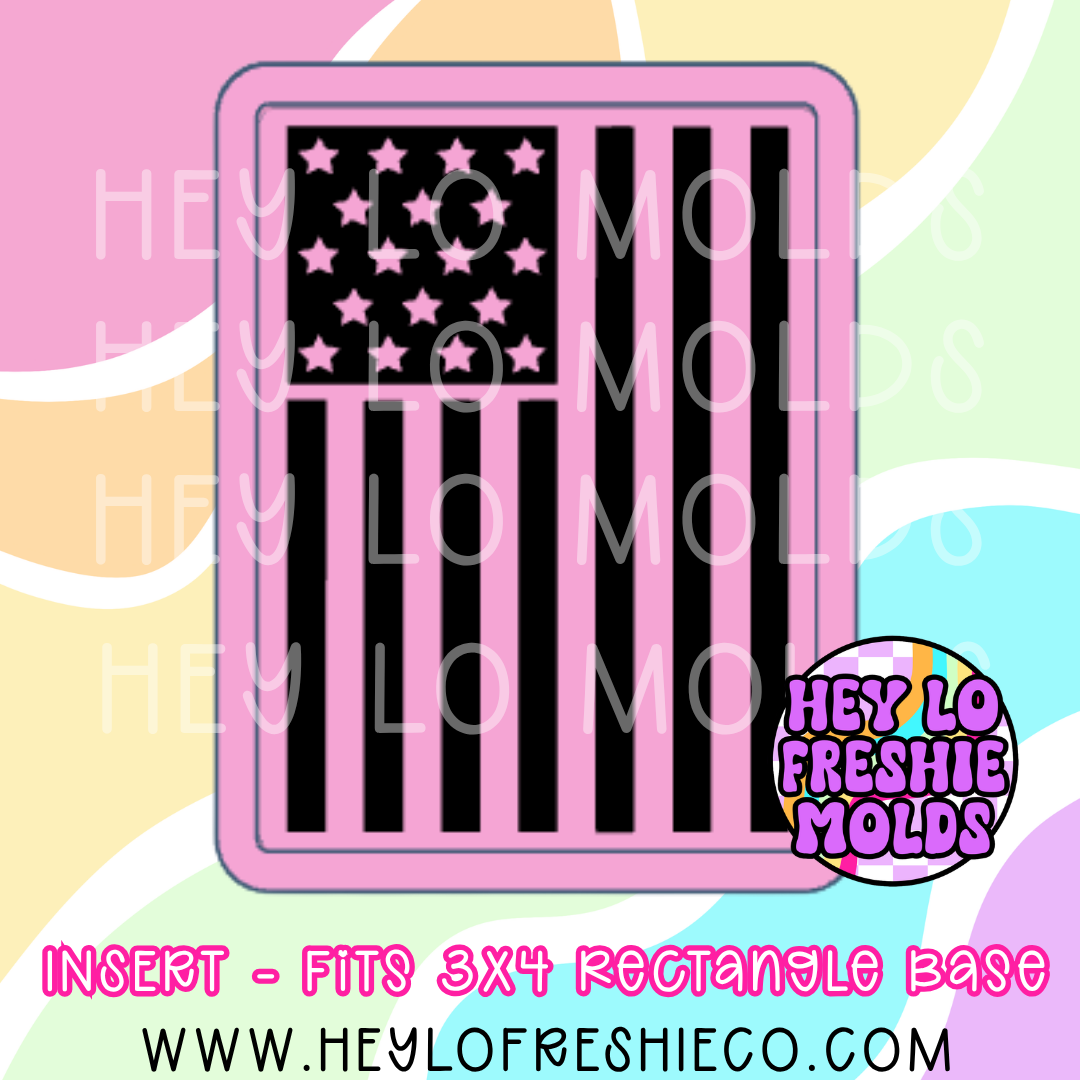 Rectangle Insert - American Flag